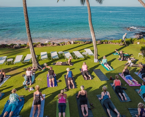 best maui outdoor yoga classes